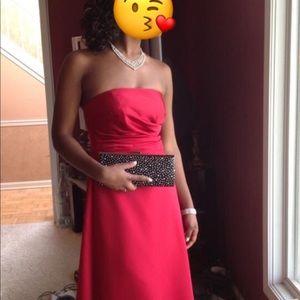 Strapless prom dress